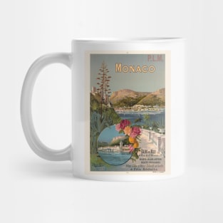 Monaco Bains de Mer Vintage Poster 1896 Mug